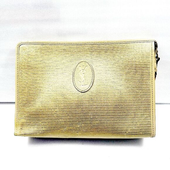 Yves Saint Laurent Leather Clutch - Picture 1 of 5